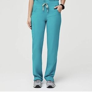 Figs Teal Kade Cargo Scrub Pants NWT Size M/T